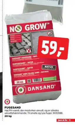 jem & fix FUGESAND, DKK 59 tilbud