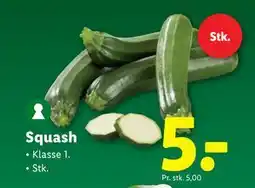 Lidl Squash, DKK 5 tilbud
