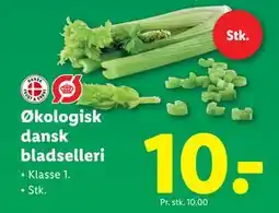 Lidl Økologisk dansk bladselleri, DKK 10 tilbud