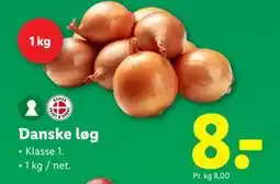 Lidl Danske løg, DKK 8 tilbud