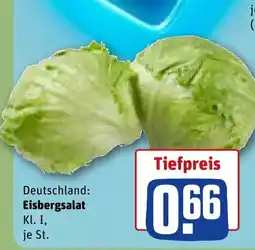 REWE DE Deutschland: Eisbergsalat Kl. I, tilbud