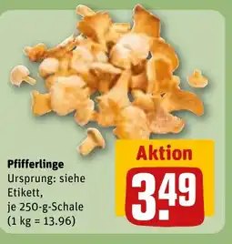 REWE DE Pfifferlinge Ursprung: siehe Etikett, tilbud