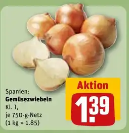 REWE DE Spanien: Gemüsezwiebeln tilbud