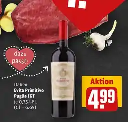 REWE DE Italien: Evita Primitivo Puglia IGT tilbud