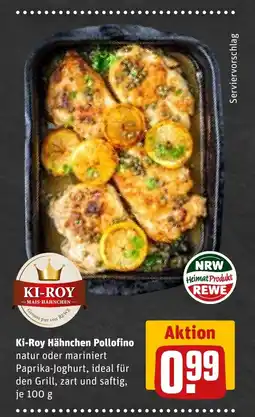 REWE DE Ki-Roy Hähnchen Pollofino natur oder mariniert tilbud