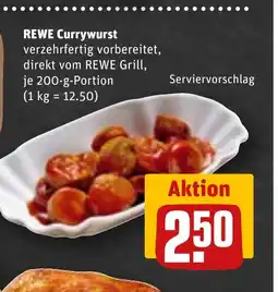 REWE DE REWE Currywurst tilbud