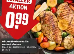 REWE DE Frisches Hähnchenbrustfilet mariniert oder natur tilbud