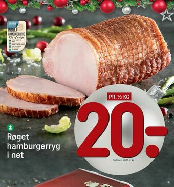 REMA 1000 Røget hamburgerryg i net tilbud