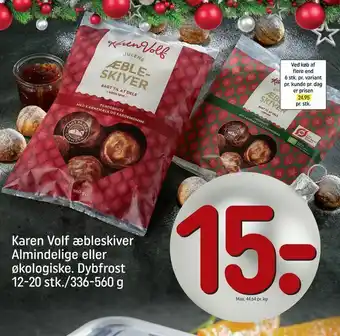 REMA 1000 Karen Volf æbleskiver Almindelige eller økologiske tilbud