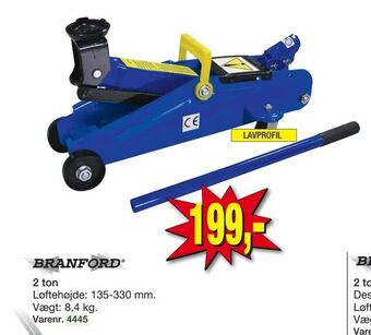 Garage donkraft 2 ton