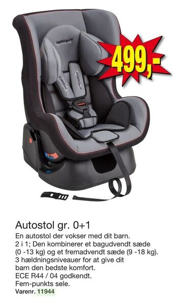 Harald Nyborg Autostol gr. 0+1 tilbud