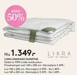SENG LIXRA SMARAGD DUNDYNE tilbud