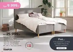 SENG TEMPUR RELAXATION BOXMADRAS, DKK 25999 tilbud