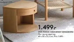 SENG VIVA PARON VÆGHÆNGT SENGEBORD, DKK 1499 tilbud