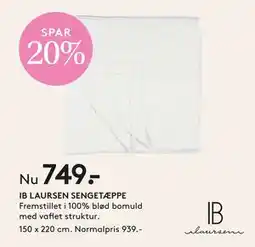 SENG IB LAURSEN SENGETÆPPE, DKK 749 tilbud