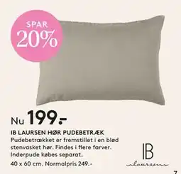 SENG IB LAURSEN HØR PUDEBETRÆK, DKK 199 tilbud