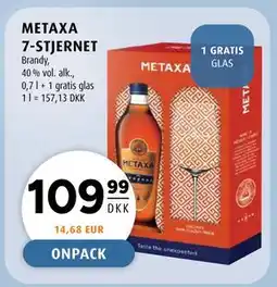Scandinavian Park METAXA 7-STJERNET, DKK 109.99 tilbud