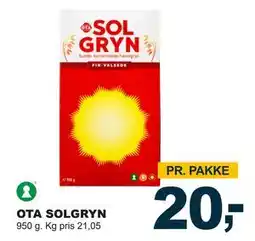 Let-Køb OTA SOLGRYN, DKK 20 tilbud