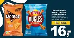 Let-Køb LAY’S DORITOS NACHO CHEESE ELLER BUGLES, DKK 16 tilbud