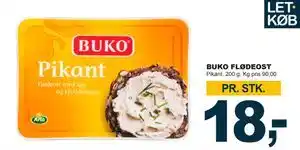Let-Køb BUKO FLØDEOST, DKK 18 tilbud
