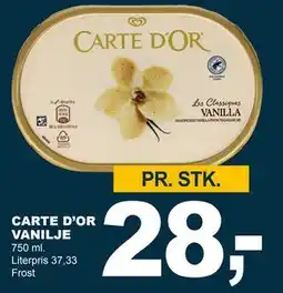 Let-Køb CARTE D’OR VANILJE, DKK 28 tilbud