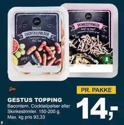 Let-Køb GESTUS TOPPING, DKK 14 tilbud