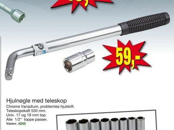 Harald Nyborg Hjulnøgle med teleskop tilbud