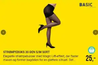 Harald Nyborg STRØMPEBUKS 30 DEN S/M SORT tilbud
