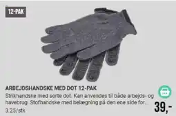 Harald Nyborg ARBEJDSHANDSKE MED DOT 12-PAK tilbud
