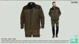 Harald Nyborg SOFTSHELL JAKKE - GRØN tilbud