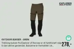 Harald Nyborg OUTDOOR BUKSER - GRØN tilbud