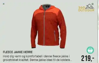 Harald Nyborg FLEECE JAKKE HERRE tilbud