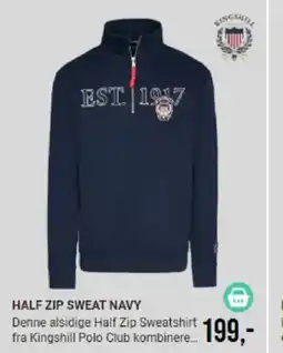 Harald Nyborg HALF ZIP SWEAT NAVY tilbud
