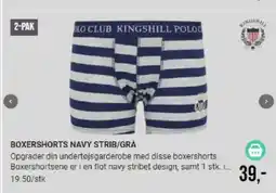 Harald Nyborg BOXERSHORTS NAVY STRIB/GRA tilbud