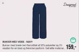 Harald Nyborg Bukser Med Vidde - Navy tilbud