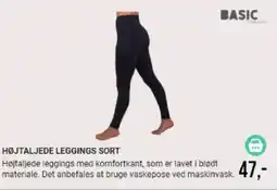 Harald Nyborg HØJTALJEDE LEGGINGS SORT tilbud