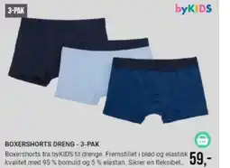 Harald Nyborg BOXERSHORTS DRENG - 3-PAK tilbud
