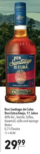 Citti Ron Santiago de Cuba Ron Extra Añejo, 11 Jahre tilbud