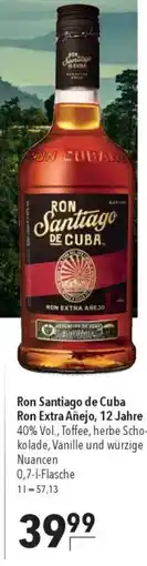 Citti Ron Santiago de Cuba Ron Extra Añejo, 12 Jahre tilbud