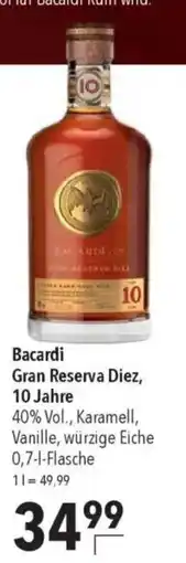 Citti Bacardi Gran Reserva Diez, 10 Jahre tilbud
