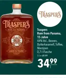 Citti Traspers Rum from Panama, 15 Jahre tilbud