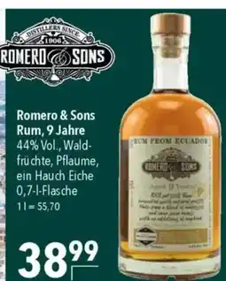 Citti Romero & Sons Rum, 9 Jahre tilbud