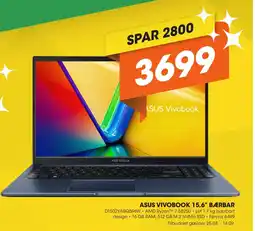 Expert ASUS VIVOBOOK 15,6" BÆRBAR tilbud