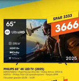 Expert PHILIPS 65" 4K LED TV (2025) tilbud
