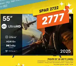 Expert PHILIPS 55" 4K LED TV (2025) tilbud
