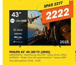 Expert PHILIPS 43" 4K LED TV (2025) tilbud