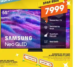 Expert SAMSUNG 55" NEO QLED 4K MINI LED SMART TV (2025) tilbud