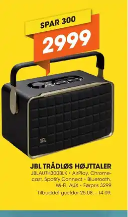 Expert JBL TRÅDLØS HØJTTALER tilbud