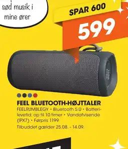 Expert FEEL BLUETOOTH-HØJTTALER tilbud