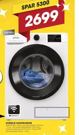Punkt1 GORENJE VASKEMASKINE tilbud